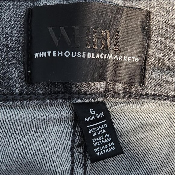White House Black Market High-Rise Wide Leg Jeans - Size 6 - Picture 5 of 12
